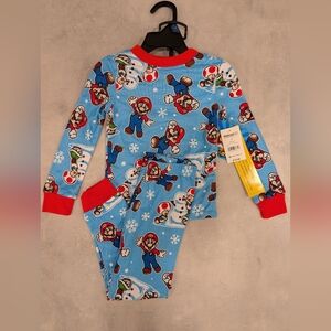 New, Boys'  Super Mario Pajamas Size 4